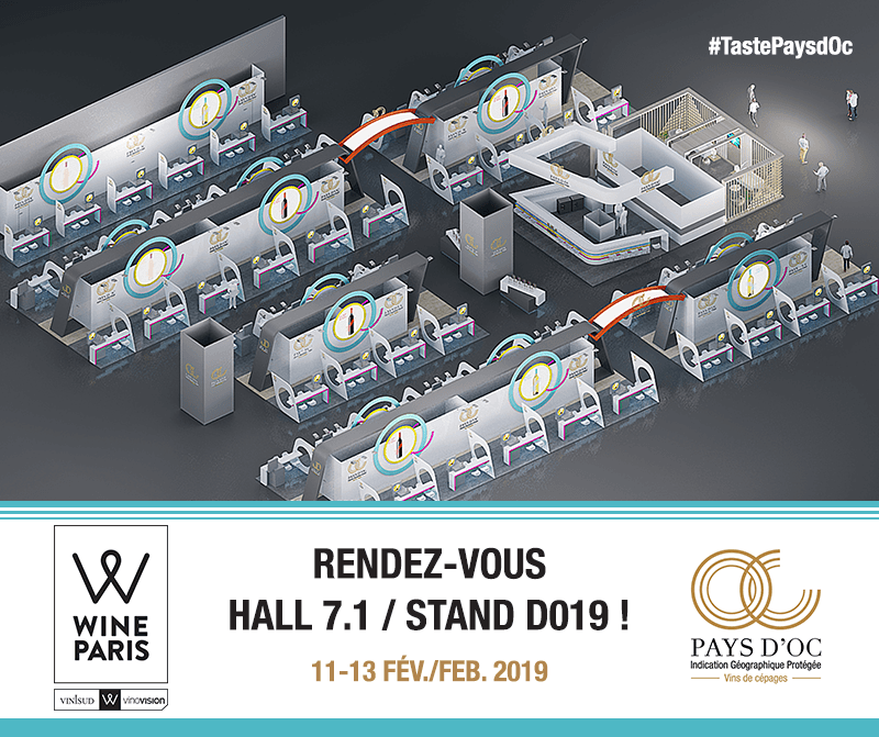 Stand Pays d'Oc IGP à Wine Paris 2019